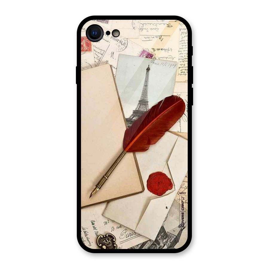 Feather Beauty Glass Back Case for iPhone 7