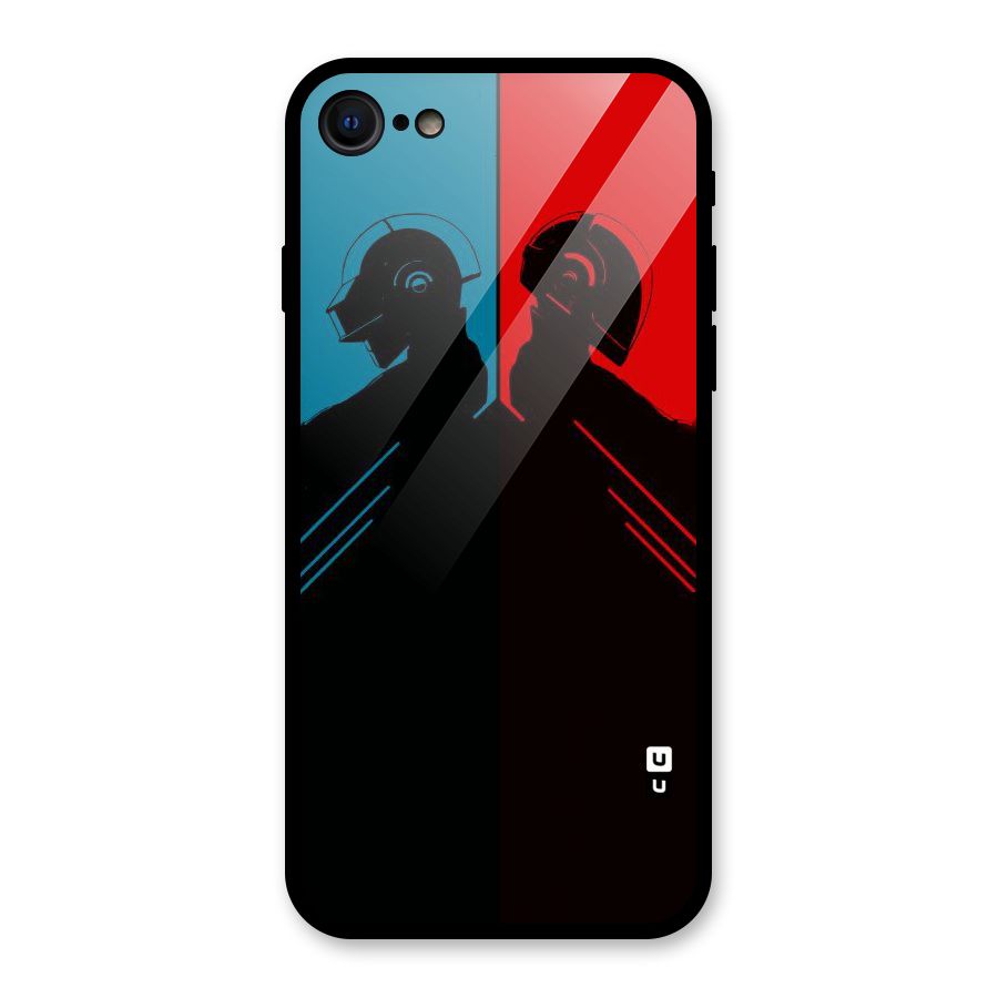 Fight Colours Glass Back Case for iPhone 7