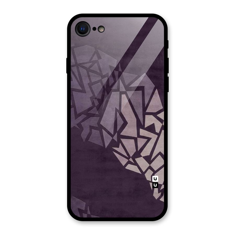 Fine Abstract Glass Back Case for iPhone 7