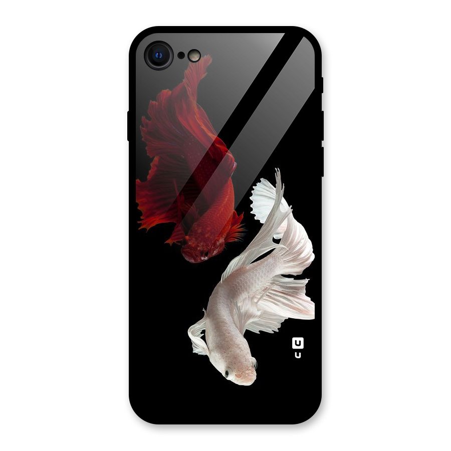 Fish Design Glass Back Case for iPhone 7