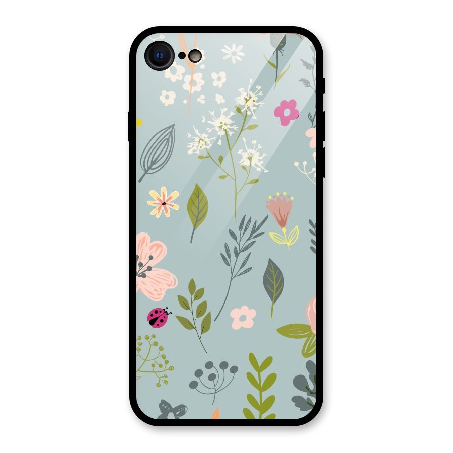 Flawless Flowers Glass Back Case for iPhone 7