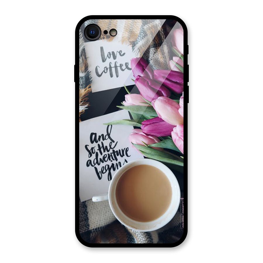 Floral Adventure Glass Back Case for iPhone 7