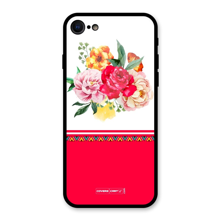 Flower Fusion Glass Back Case for iPhone 7