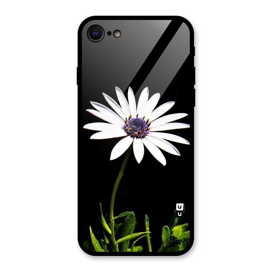 Flower White Spring Glass Back Case for iPhone 7