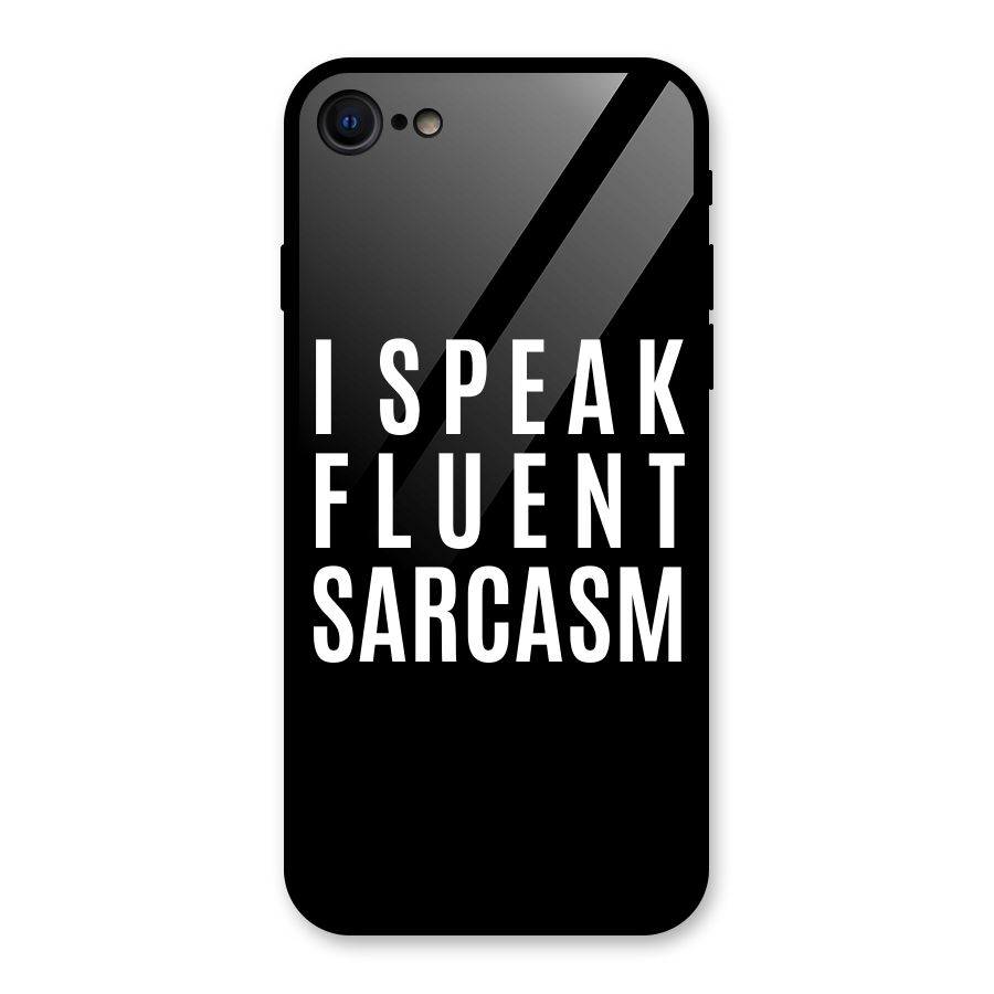 Fluent Sarcasm Glass Back Case for iPhone 7