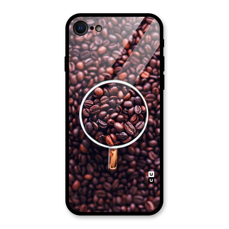 Focus Coffee Beans Glass Back Case for iPhone 7