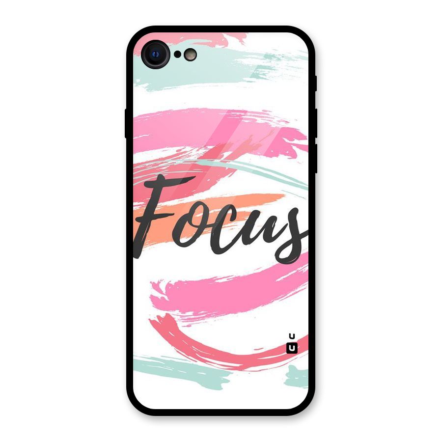 Focus Colours Glass Back Case for iPhone 7