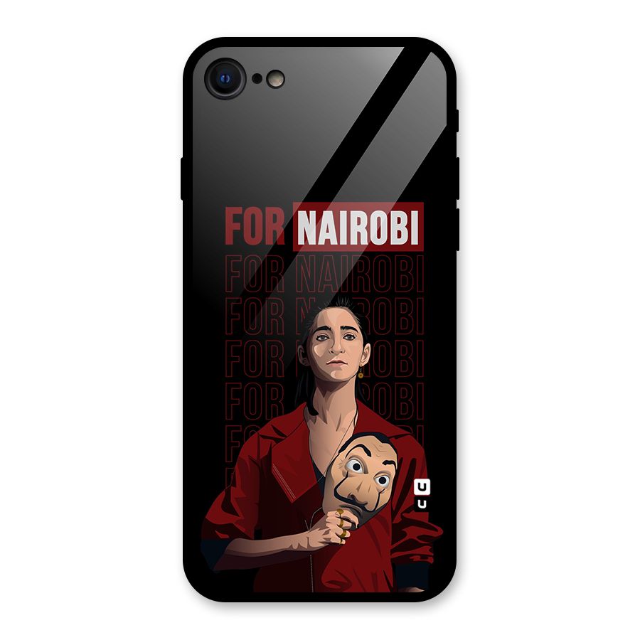 For Nairobi Money Heist Glass Back Case for iPhone 7