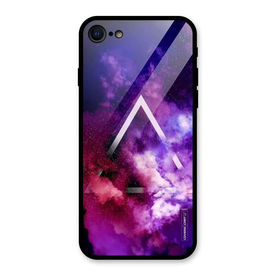 Galaxy Smoke Hues Glass Back Case for iPhone 7
