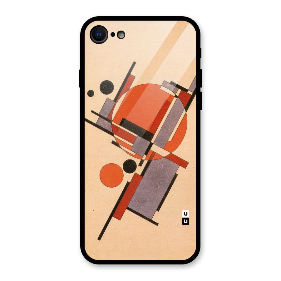 Geo Abstract Metrics Glass Back Case for iPhone 7
