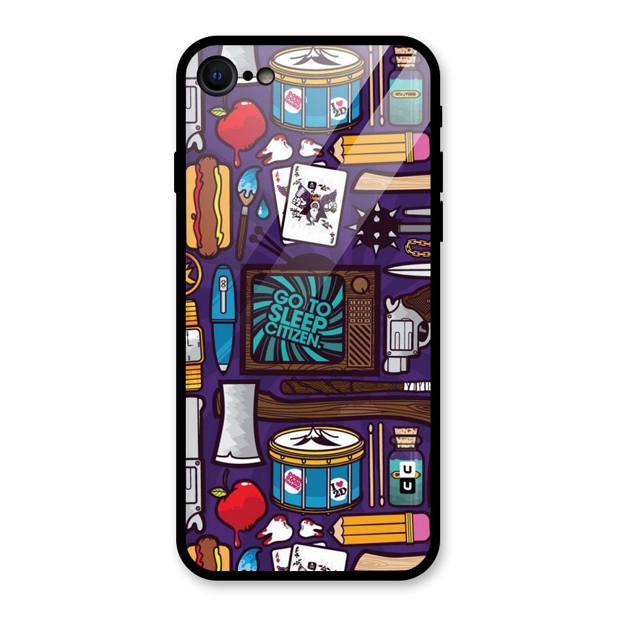 Go To Sleep Glass Back Case for iPhone 7