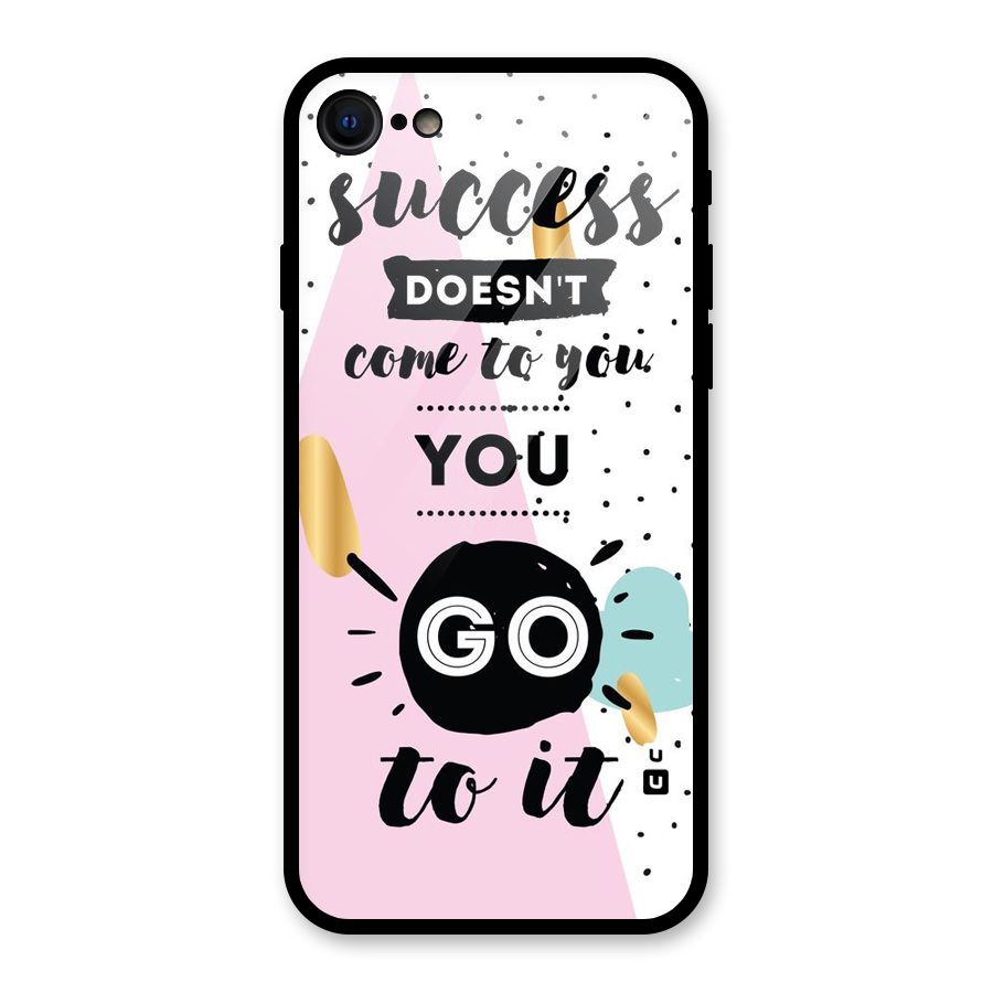 Go To Success Glass Back Case for iPhone 7