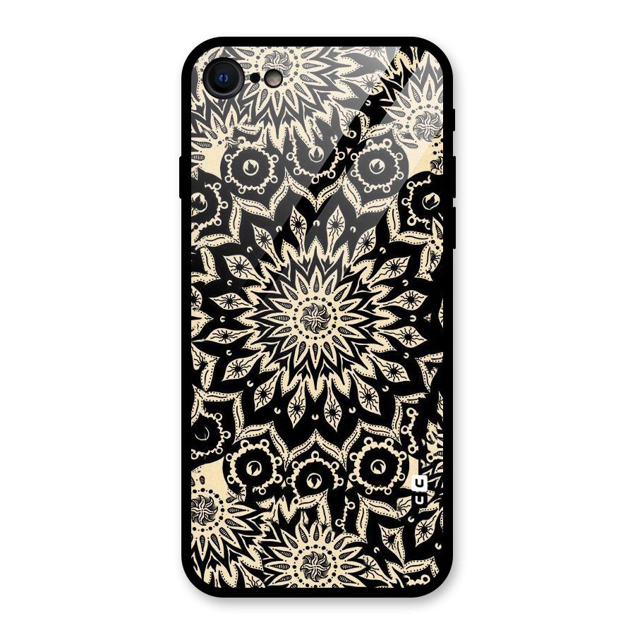 Golden Mandala Glass Back Case for iPhone 7