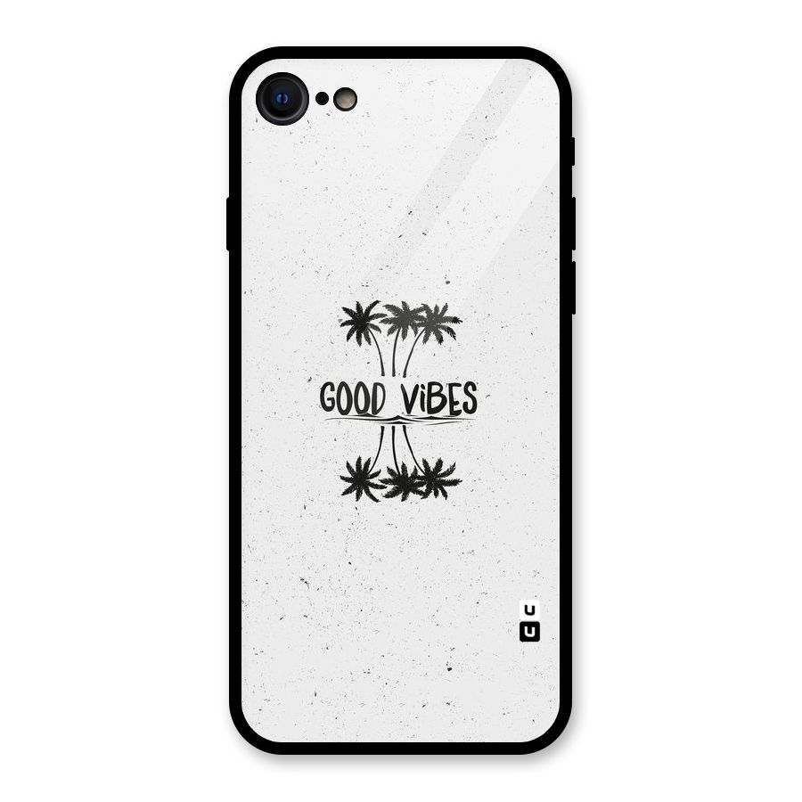 Good Vibes Rugged Glass Back Case for iPhone 7