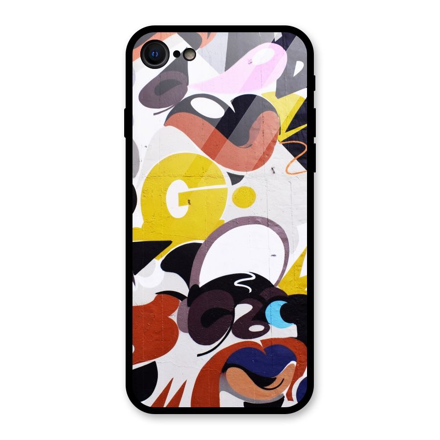 Graffiti Wall Glass Back Case for iPhone 7