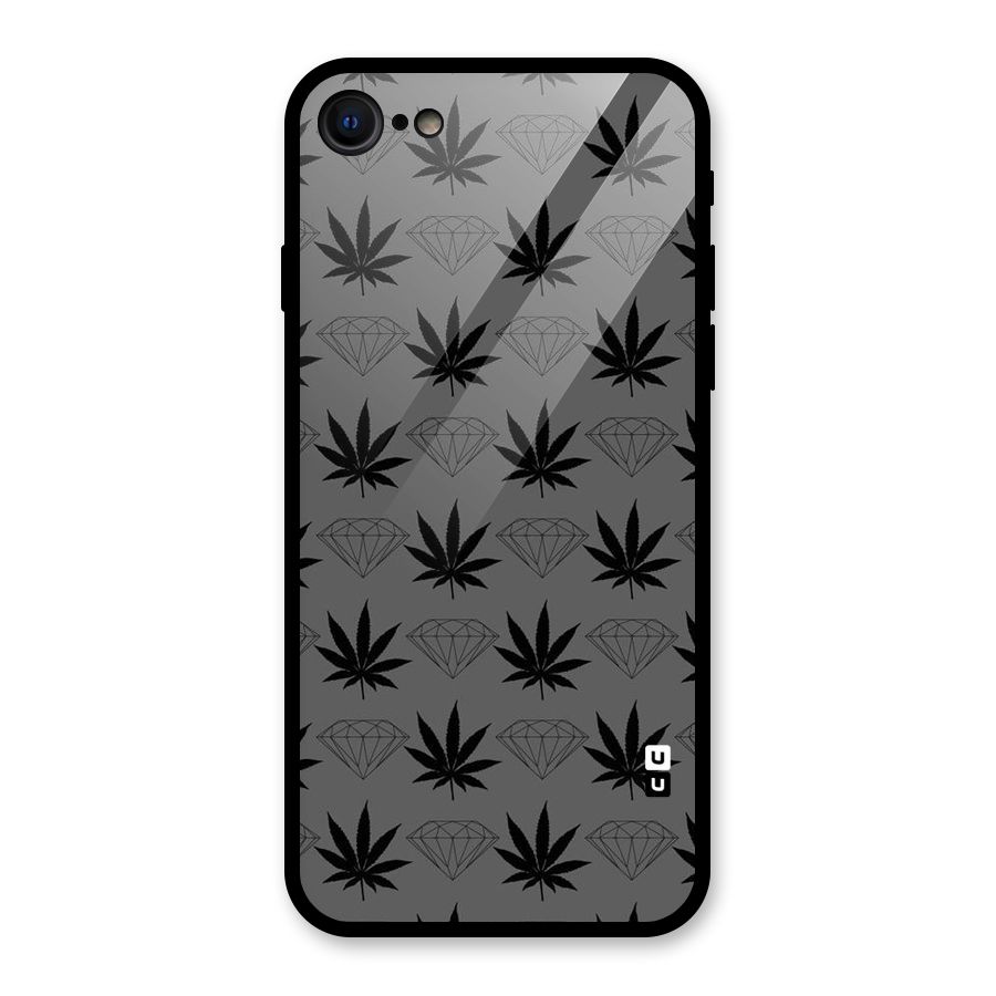 Grass Diamond Glass Back Case for iPhone 7