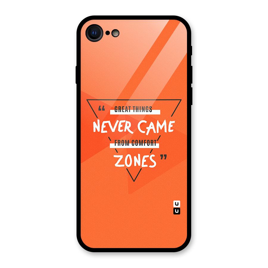 Great Things Comfort Zones Glass Back Case for iPhone 7
