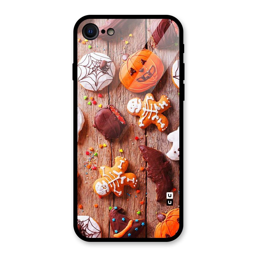 Halloween Chocolates Glass Back Case for iPhone 7
