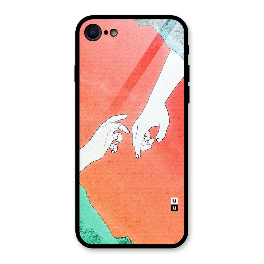 Hand Paint Drawing Glass Back Case for iPhone 7