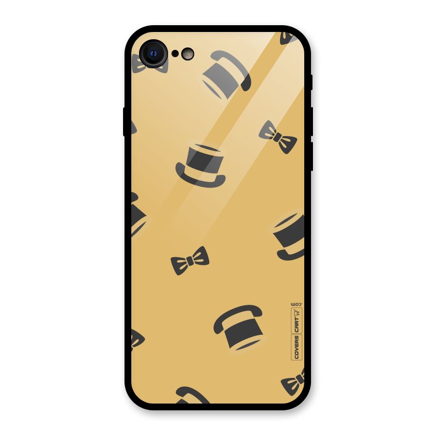 Hat and Bow Tie Glass Back Case for iPhone 7