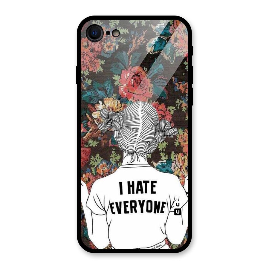 Hate Everyone Glass Back Case for iPhone 7