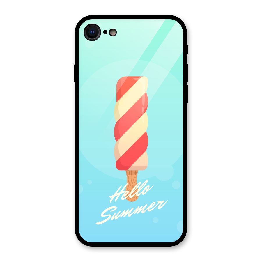 Hello Summer Glass Back Case for iPhone 7