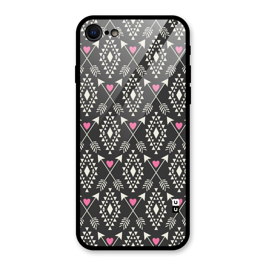 Hit Arrow Love Glass Back Case for iPhone 7
