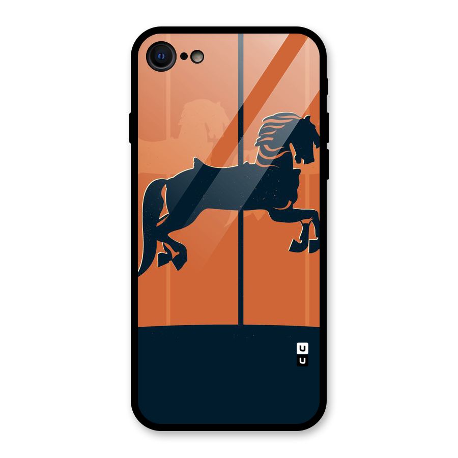 Horse Glass Back Case for iPhone 7