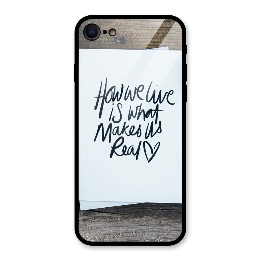 How We Live Glass Back Case for iPhone 7