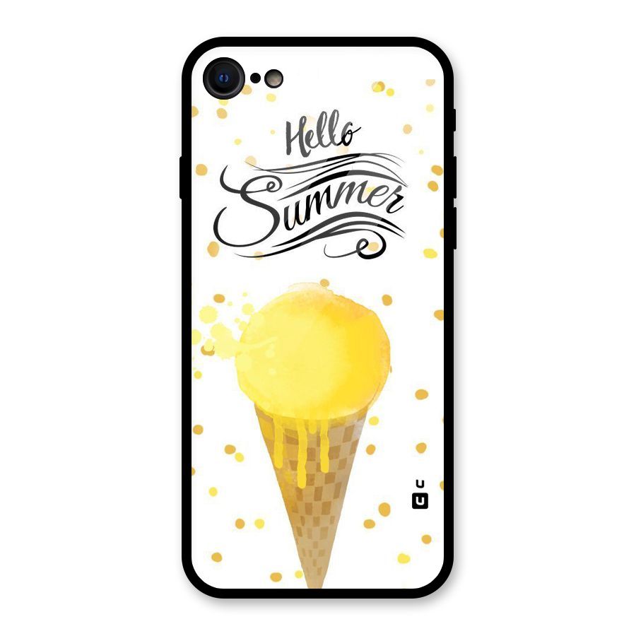 Ice Cream Summer Glass Back Case for iPhone 7