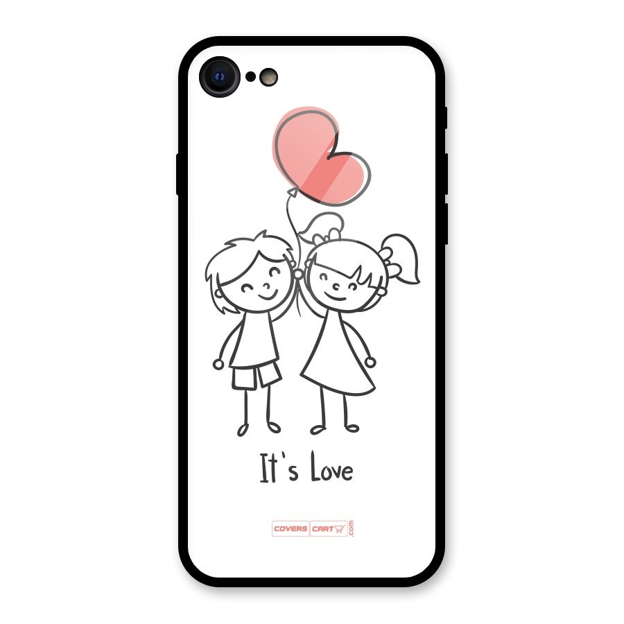 Its Love Glass Back Case for iPhone 7