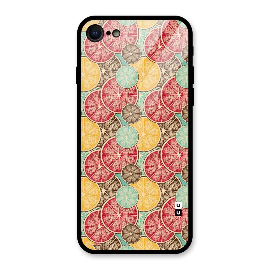 Juicy Pattern Glass Back Case for iPhone 7