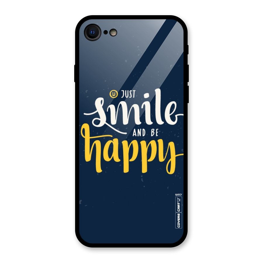 Just Smile Glass Back Case for iPhone 7
