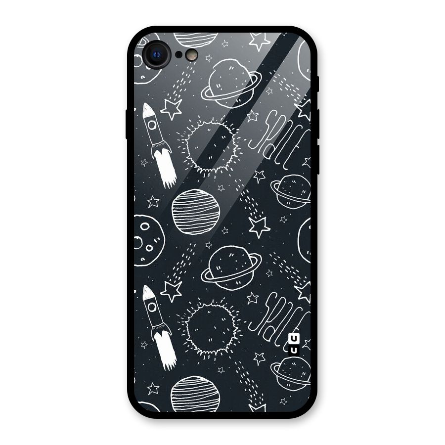 Just Space Things Glass Back Case for iPhone 7