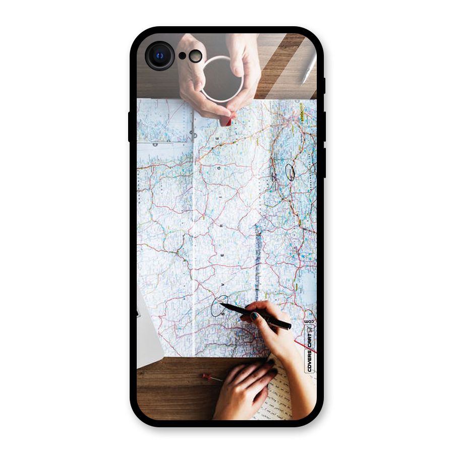 Just Travel Glass Back Case for iPhone 7