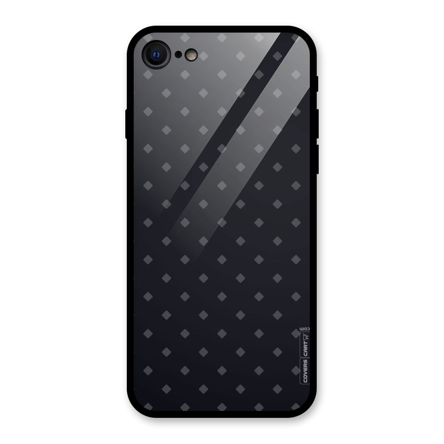 Lavish Diamond Pattern Glass Back Case for iPhone 7