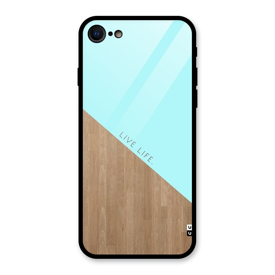 Live Life Glass Back Case for iPhone 7