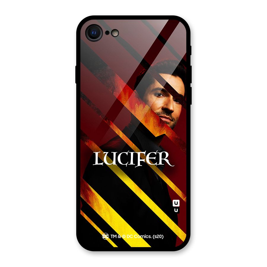 Lucifer Hell Stripes Glass Back Case for iPhone 7