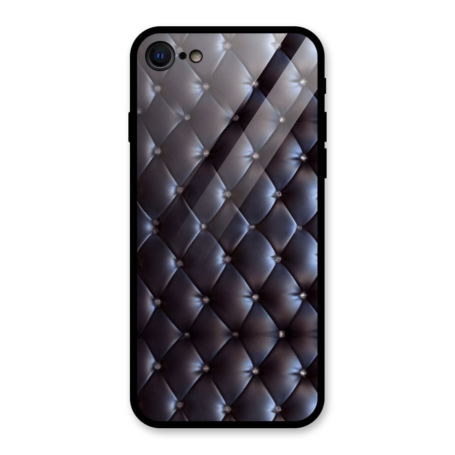 Luxury Pattern Glass Back Case for iPhone 7