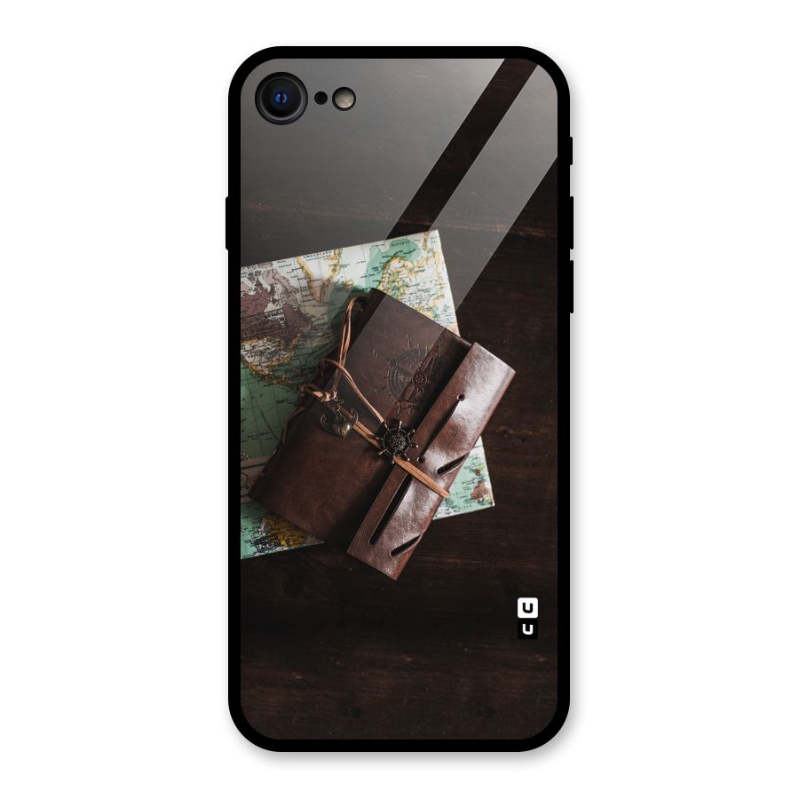 Map Journal Glass Back Case for iPhone 7