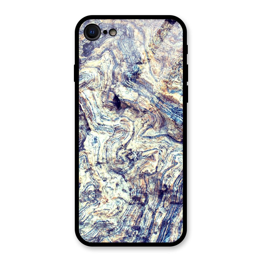 Marble Pattern Glass Back Case for iPhone 7