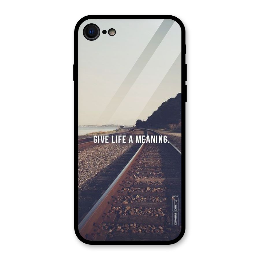 Meaning To Life Glass Back Case for iPhone 7
