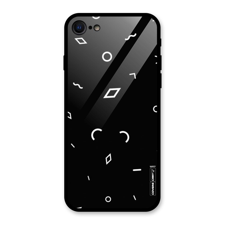 Minimal Shapes Glass Back Case for iPhone 7