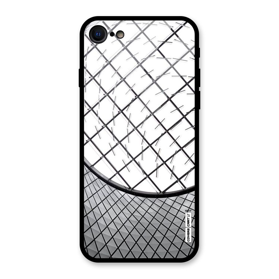 Modern Abstract Pattern Glass Back Case for iPhone 7