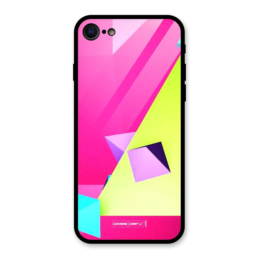 Motion Triangles Glass Back Case for iPhone 7