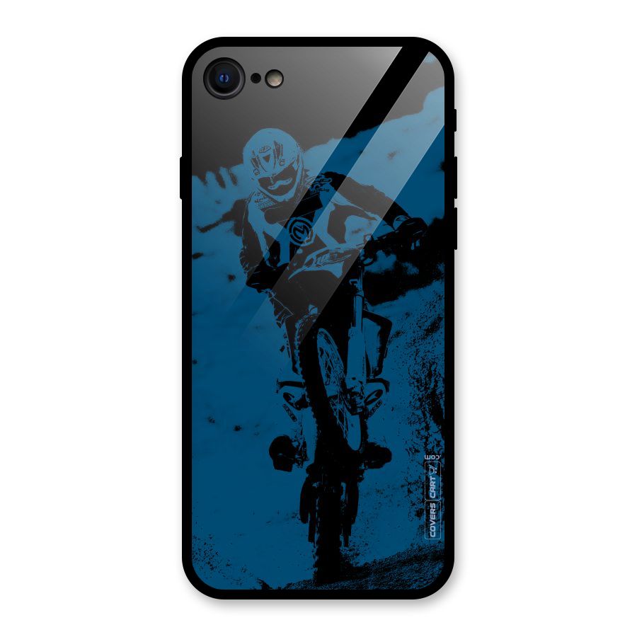 Moto Combat Glass Back Case for iPhone 7
