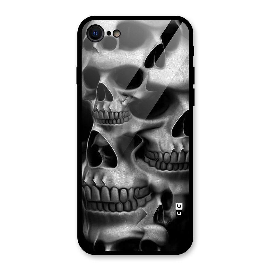 Multiple Skulls Glass Back Case for iPhone 7
