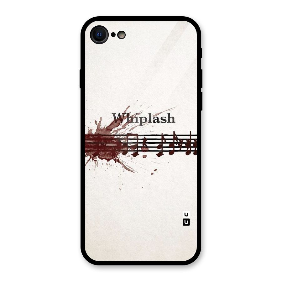 Music Notes Splash Glass Back Case for iPhone 7