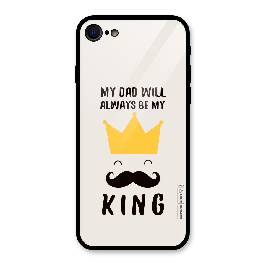 My King Dad Glass Back Case for iPhone 7