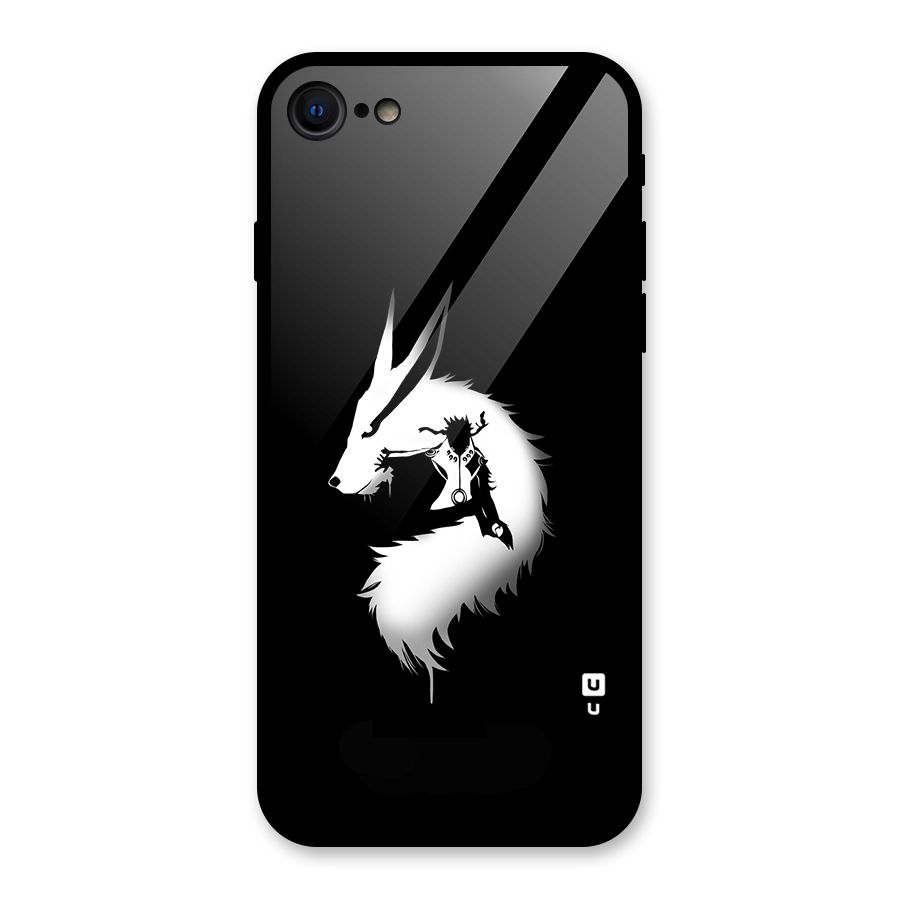 Naruto Kurama Mode Glass Back Case for iPhone 7